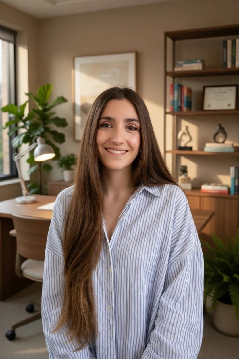 Anne Méndez psicóloga en su consulta de Pamplona