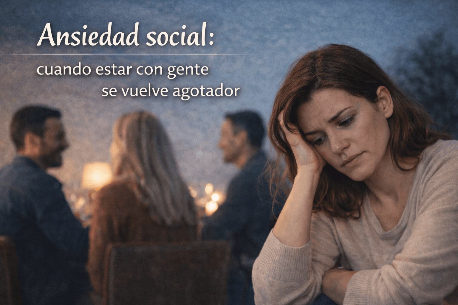 Ansiedad social: cuando estar con gente se vuelve agotador