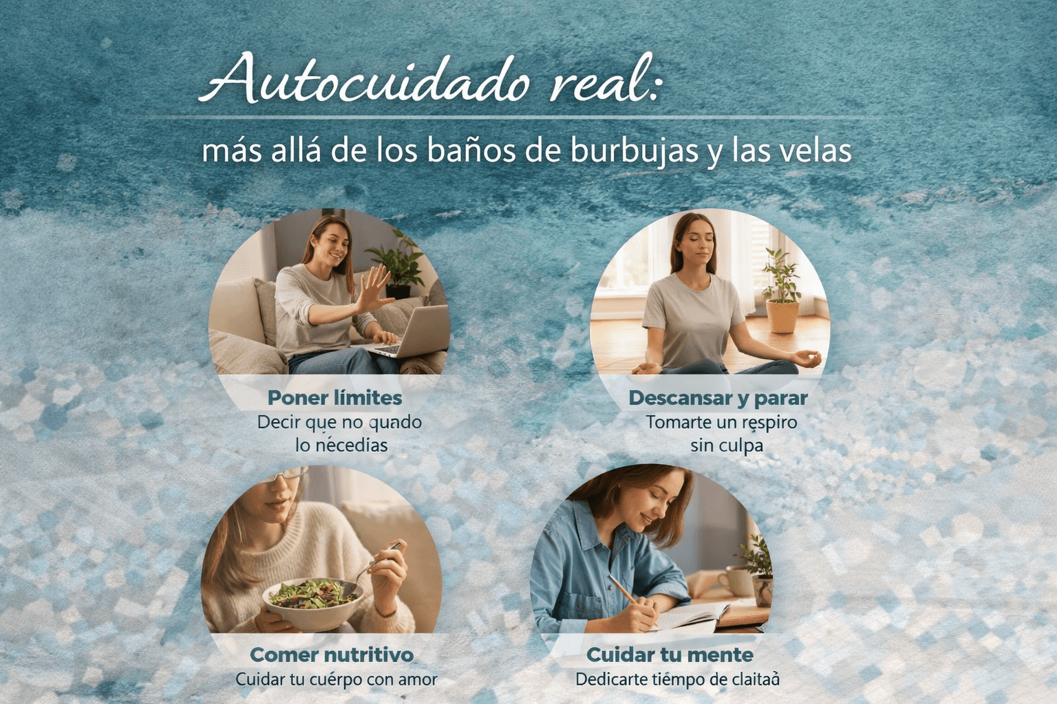 Autocuidado real: más allá de los baños de burbujas y las velas