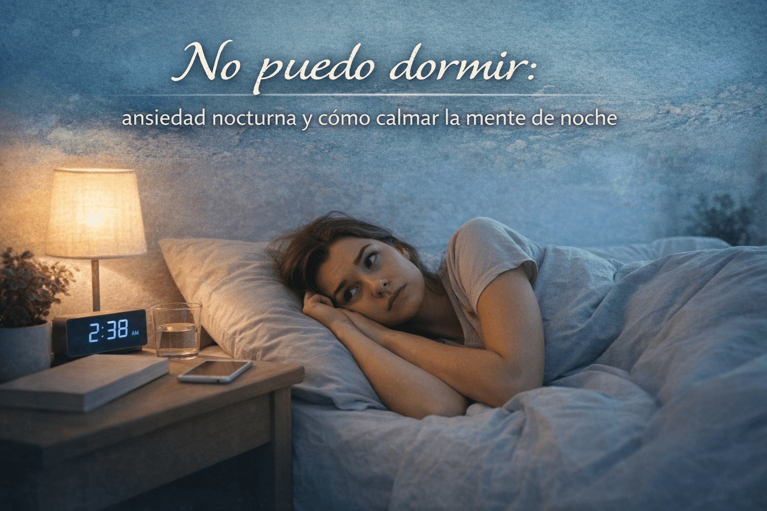 No puedo dormir: ansiedad nocturna y cómo calmar la mente de noche
